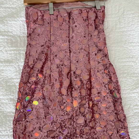 Kim Shui pink sequin strapless mini dress XS - Picture 3 of 7